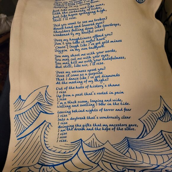 Maya Angelou And Still I Rise Infinity Scarf - Storiarts - Picture 4 of 5